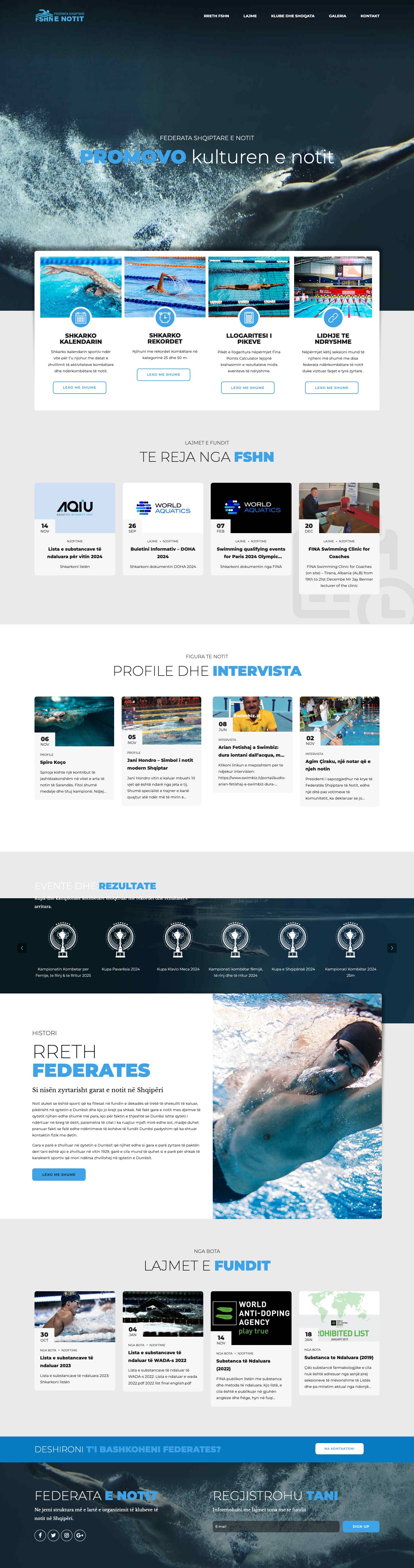 F.SH.N. – Federata Shqiptare e Notit - Full Screenshot