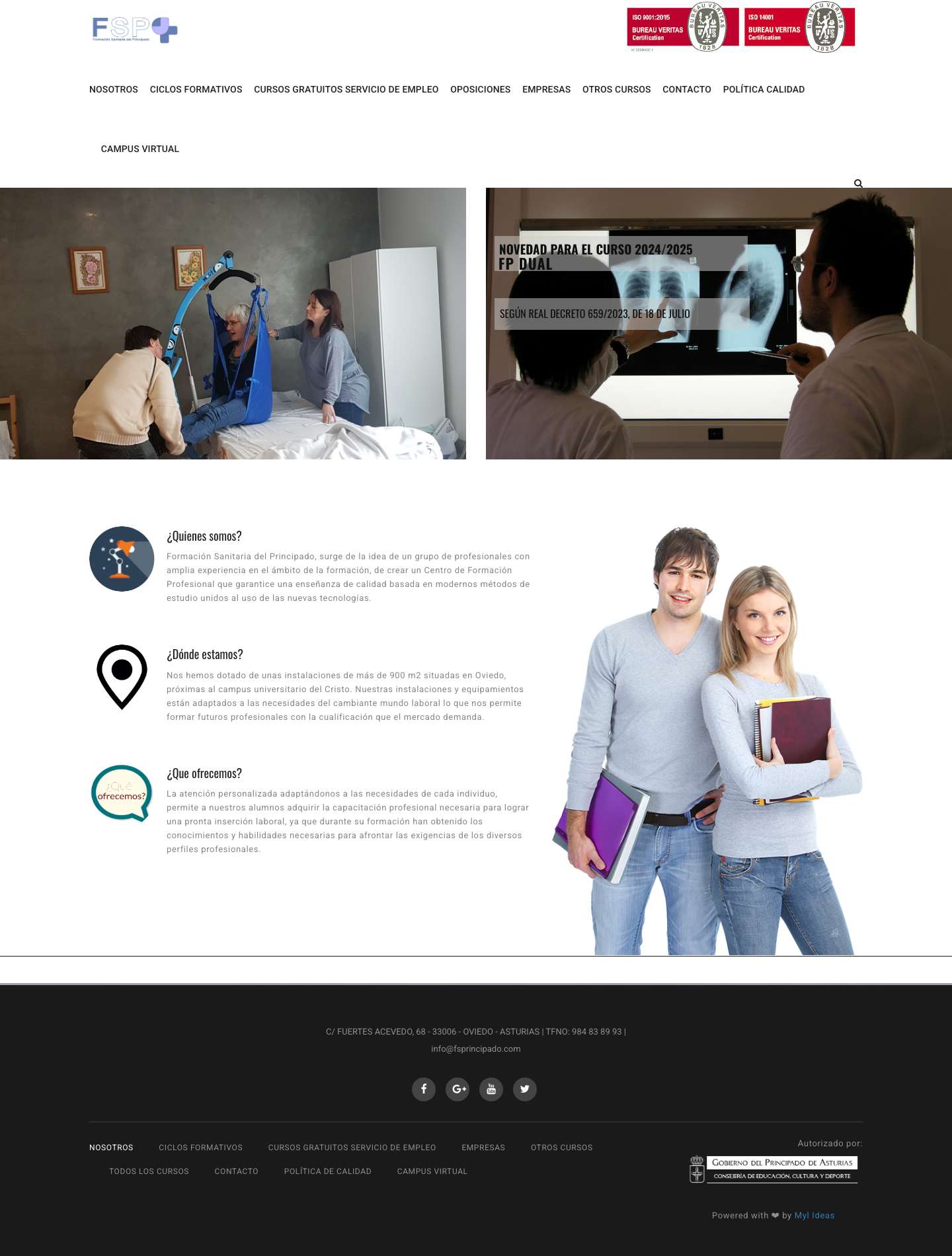 Formación Sanitaria del Principado - Full Screenshot