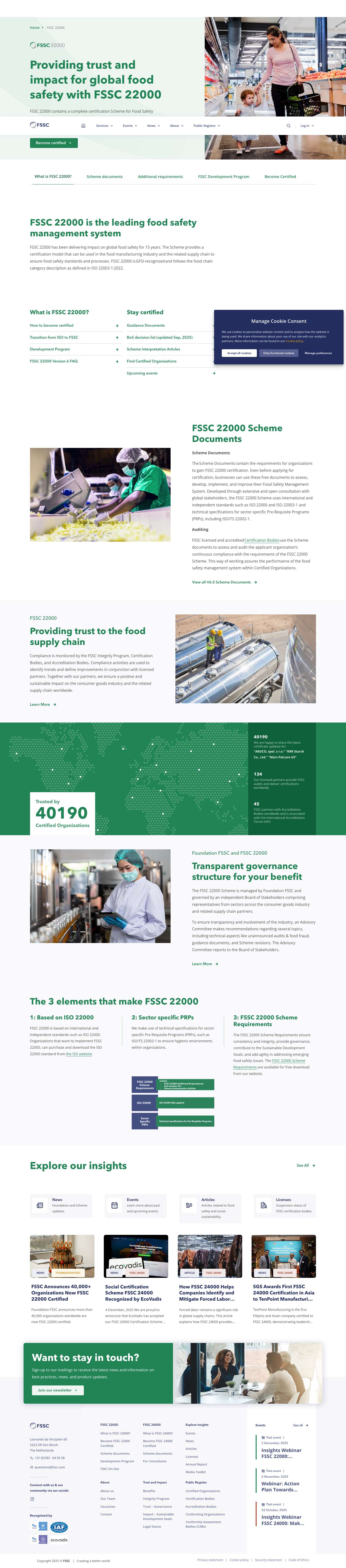 FSSC 22000 - Delivering trust and impact for global food safetyphoneenvelopelinkedin - Full Screenshot