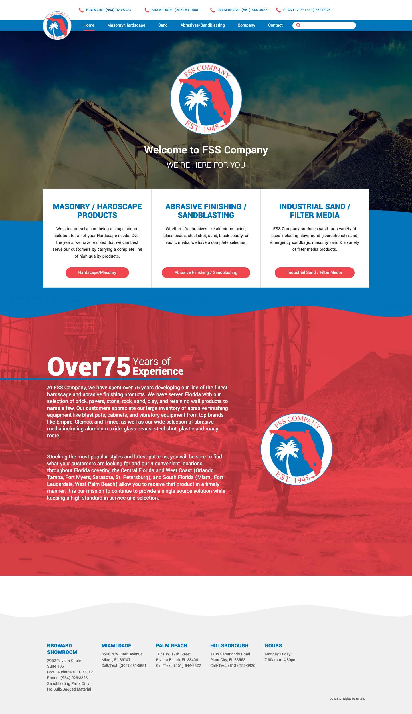 Florida Silica Sand Company - Full Screenshot