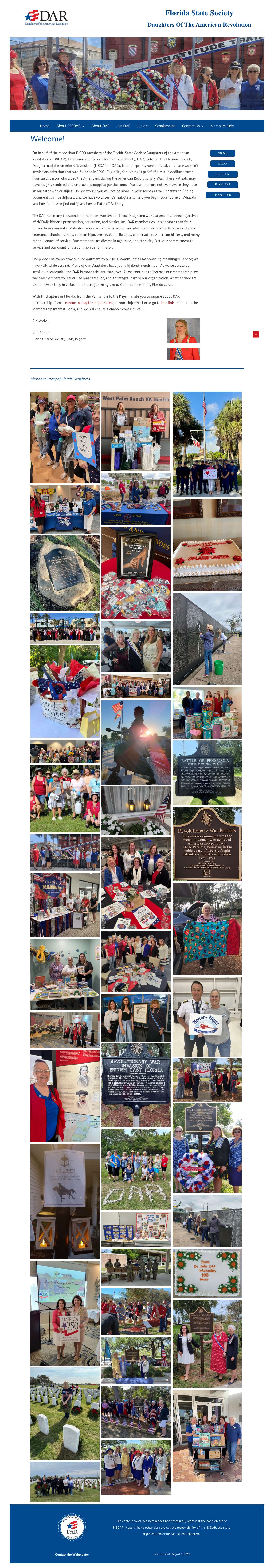 FSSDAR – National Society Daughters of the American Revolution - Full Screenshot