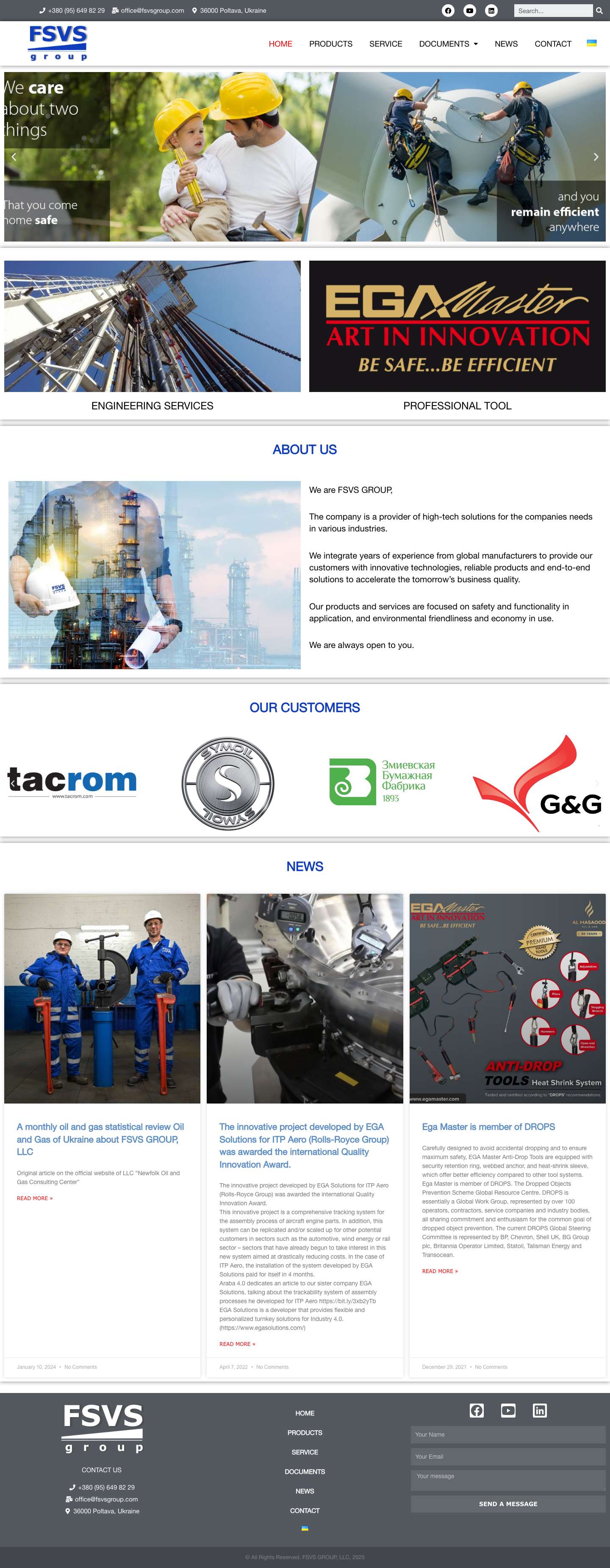 FSVS GROUP – FSVS GROUP – якість в кожній дії - Full Screenshot