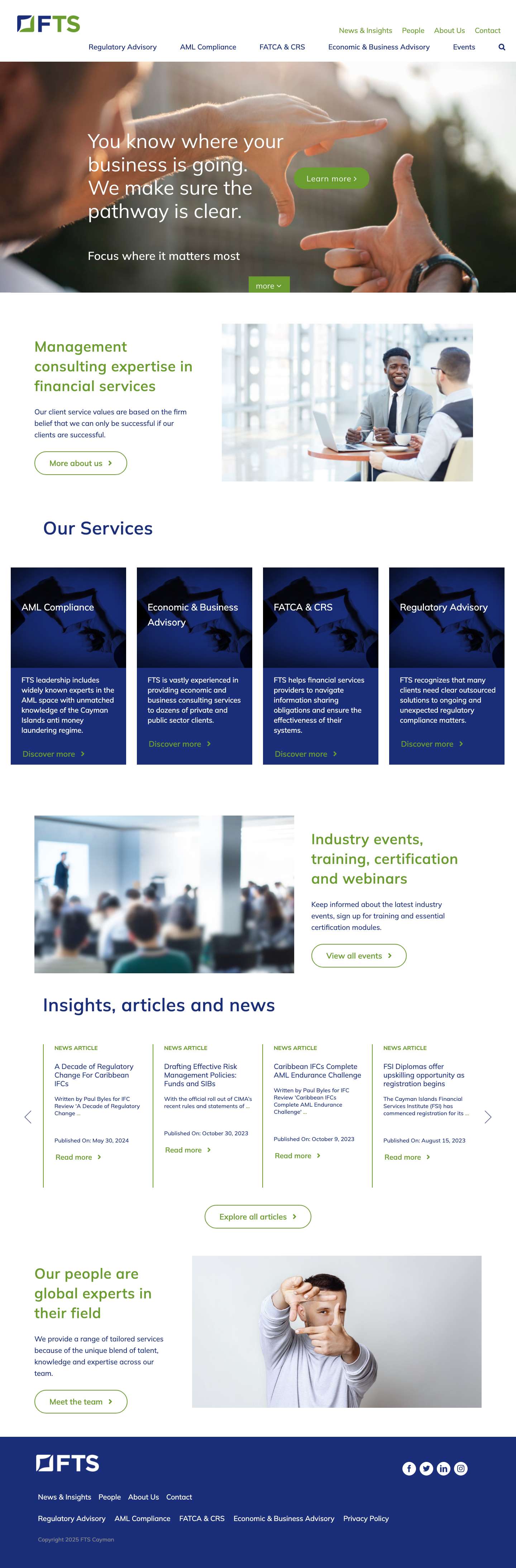 FTS Cayman - Management Consulting In Financial Services - Full Screenshot