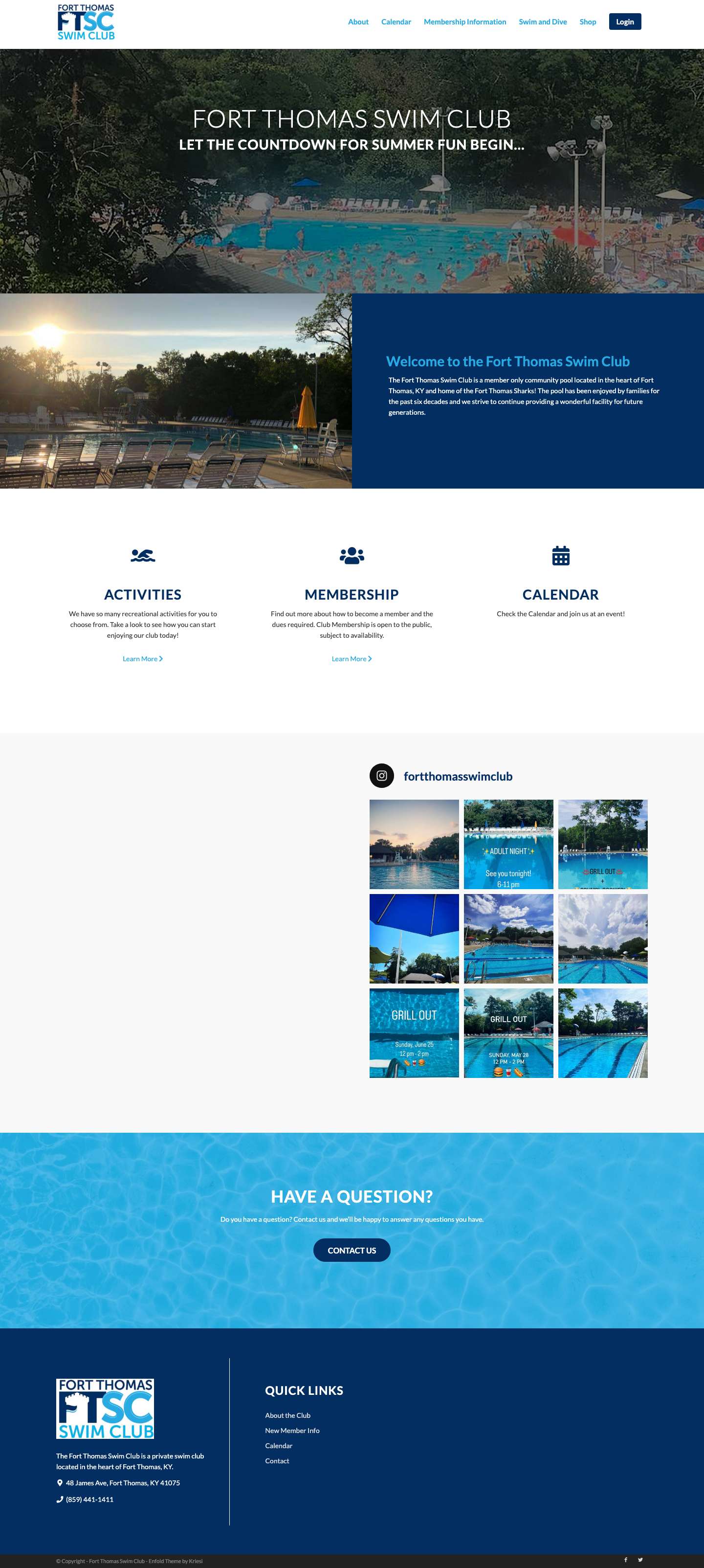 Fort Thomas Swim Club – Fort Thomas Swim Club - Full Screenshot