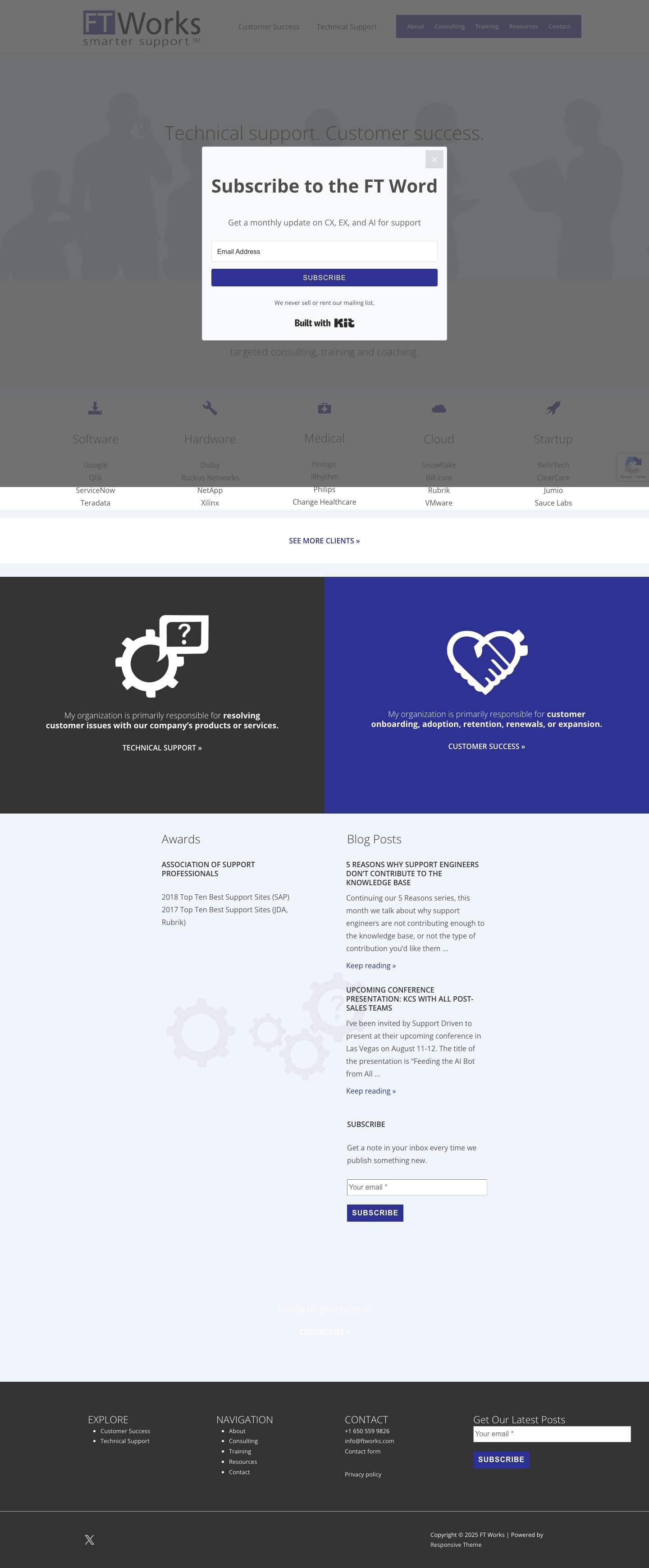 FT Works – smarter support - Full Screenshot