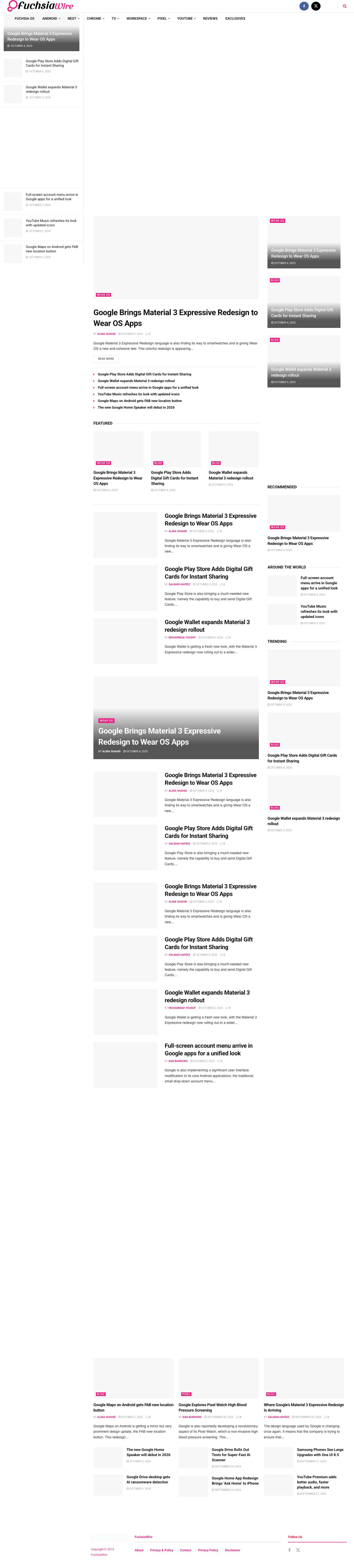 FuchsiaWire – Latest Tech News, Reviews & Insights - Full Screenshot