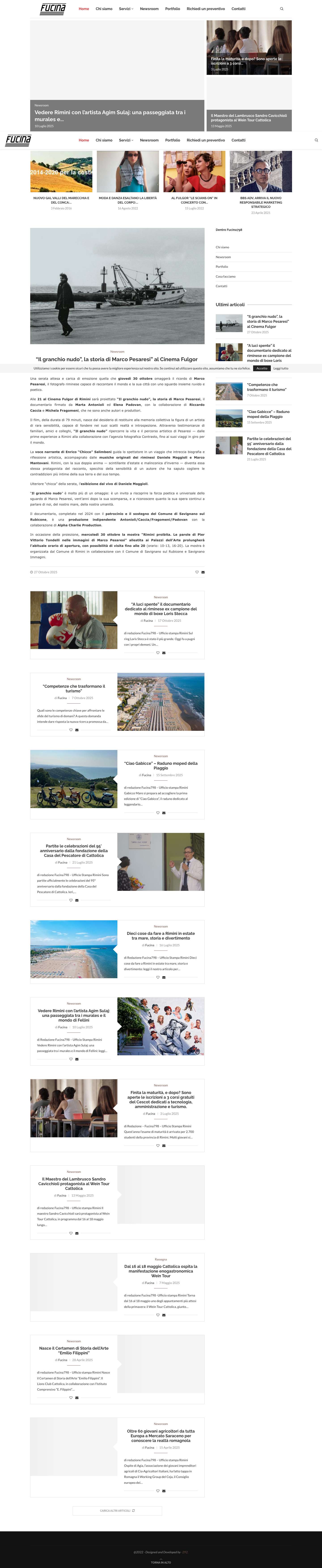 Fucina798 comunicazione agenzia ufficio stampa rimini - - Full Screenshot