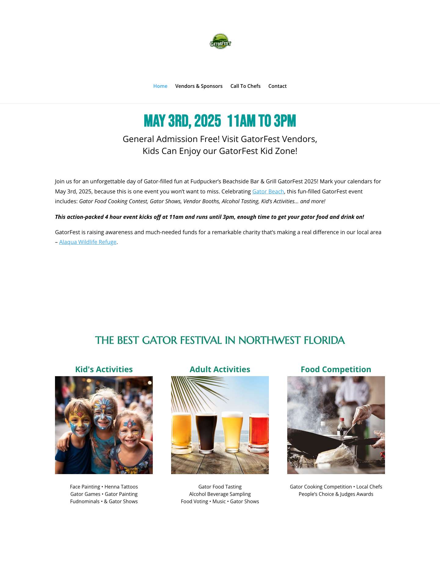 GatorFest | Celebrating Gator Beach - Destin, Florida - Full Screenshot