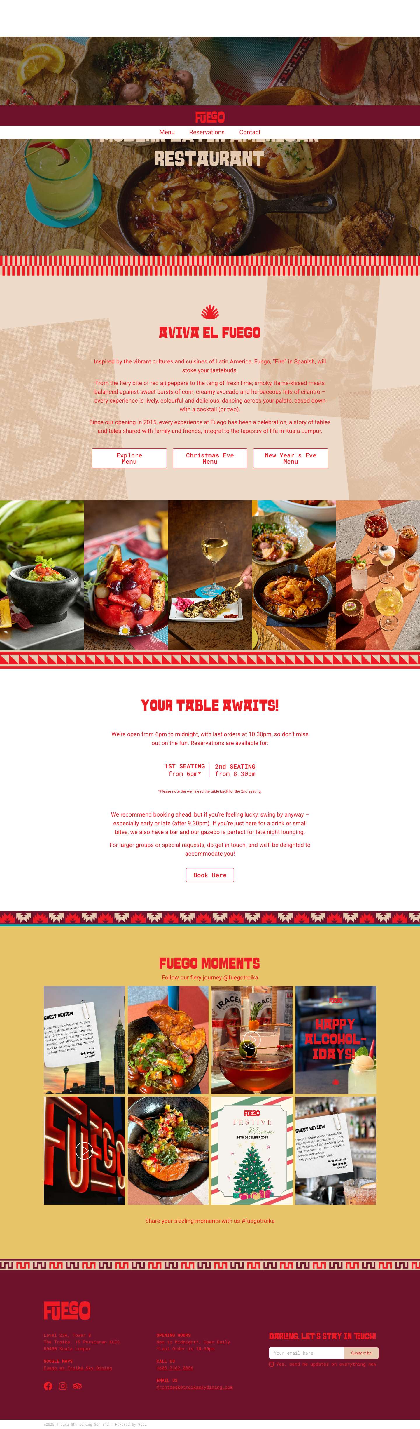 Fuego Dining - Fuego Sky Dining - Full Screenshot