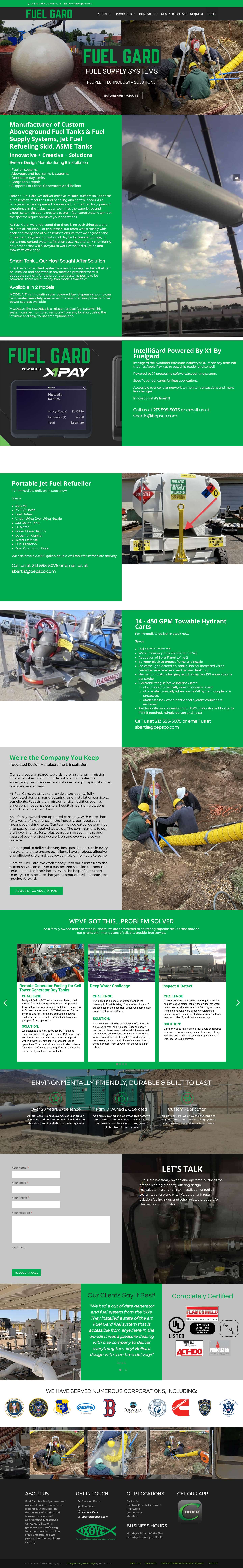 Aboveground Fuel Tanks & Systems | Jet Fuel Refueling Skid | ASME Tanks - Full Screenshot