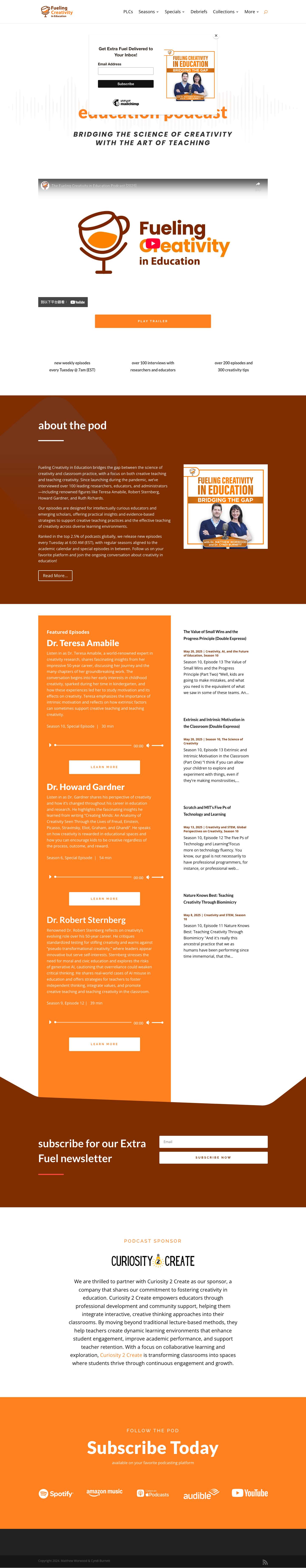 Fueling Creativity in Education Podcast | Bridging the Gap - Full Screenshot