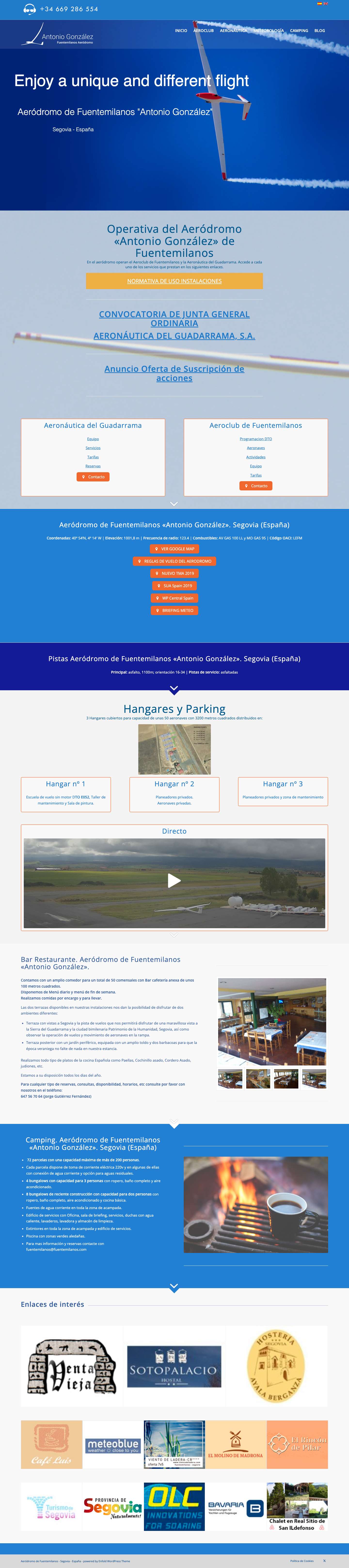Aérodromo de Fuentemilanos. Segovia - España - Full Screenshot