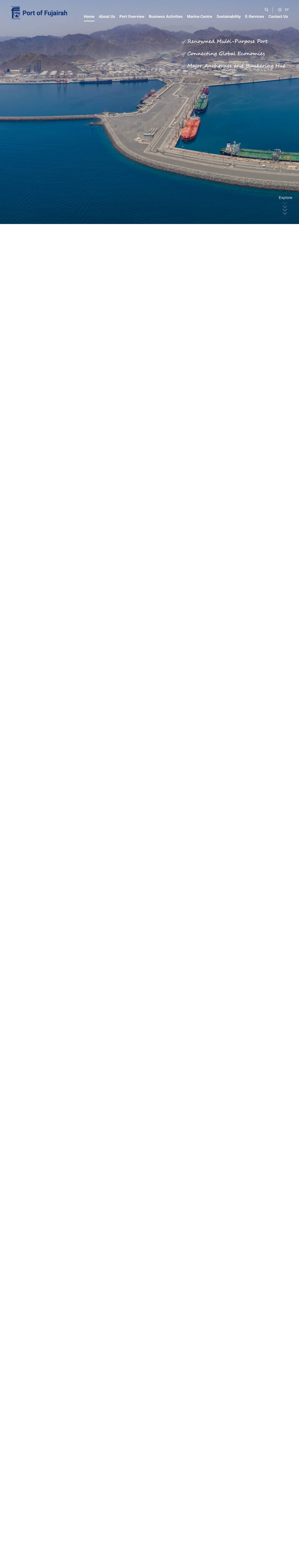 Port of Fujairah - - Full Screenshot