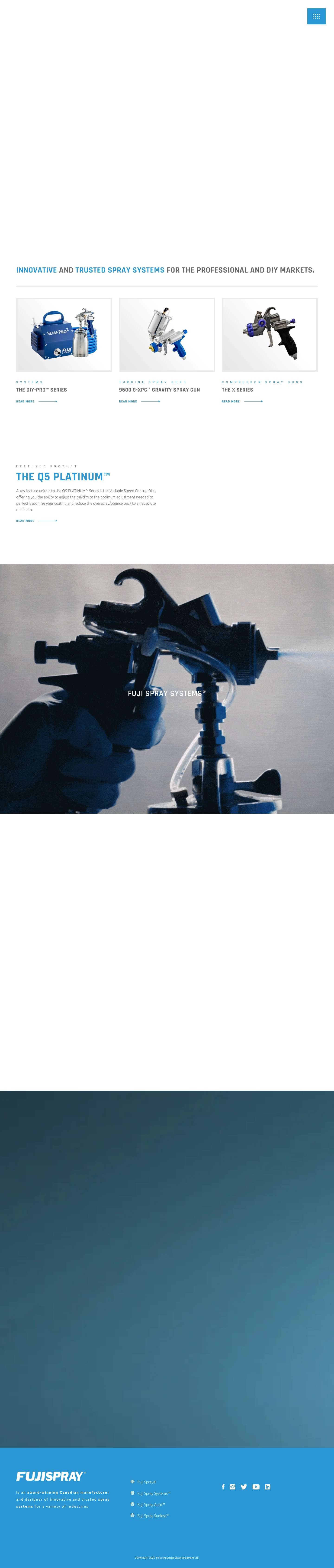 Fuji Spray Systems | Woodworking | Cabinetry | Spray Paint - Full Screenshot