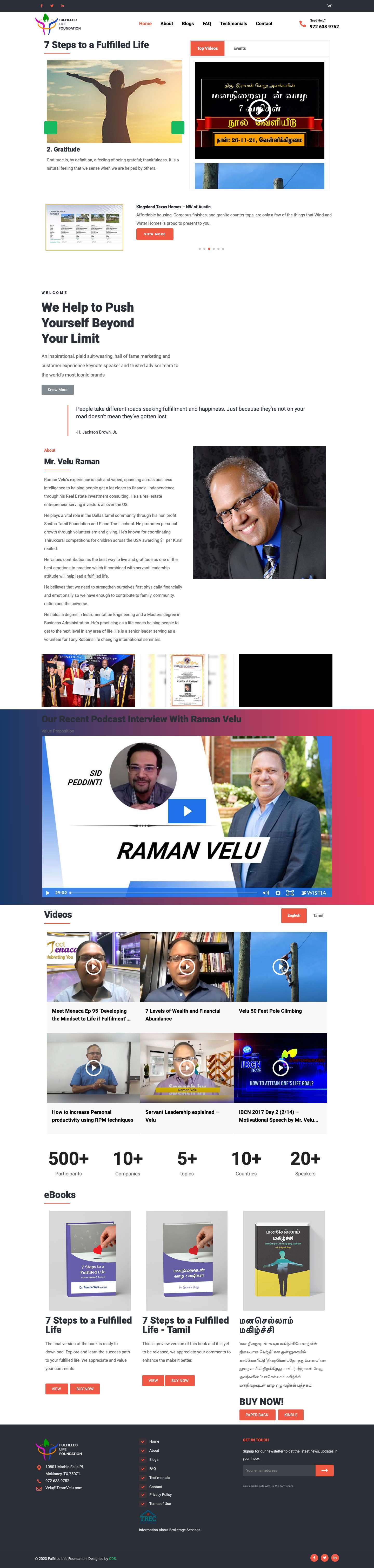 Home - fulfilled-life-foundation - Full Screenshot