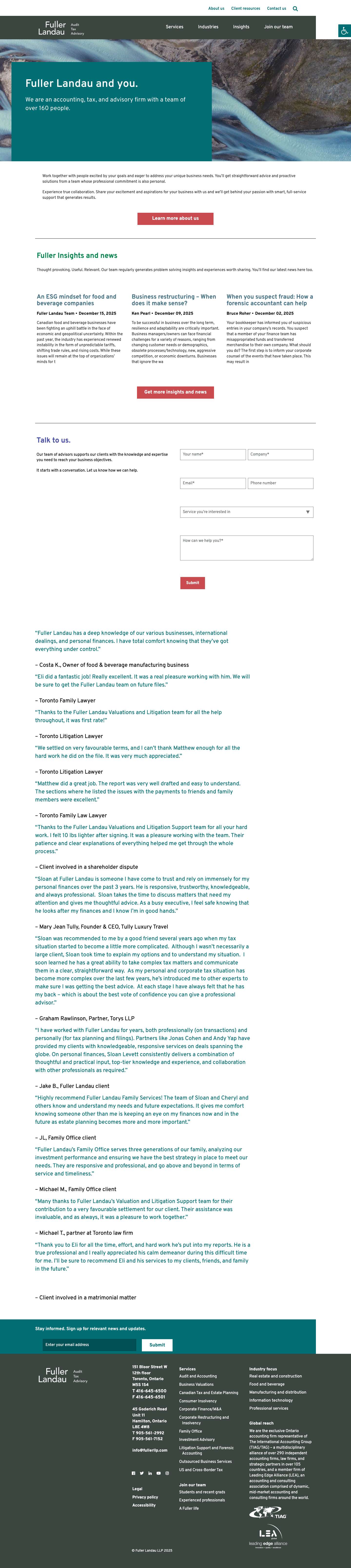 Accounting Firm, Audit Firm in Toronto and Hamilton ON | Fuller LandauAccessibility ToolsIncrease TextDecrease TextGrayscaleHigh ContrastNegative ContrastLight BackgroundLinks UnderlineReadable FontResetSitemap - Full Screenshot