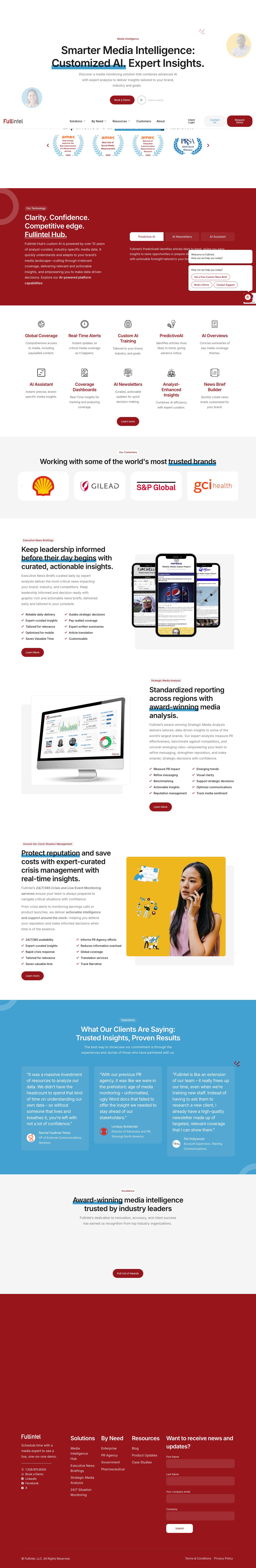 Media Intelligence Services | Fullintel - Full Screenshot