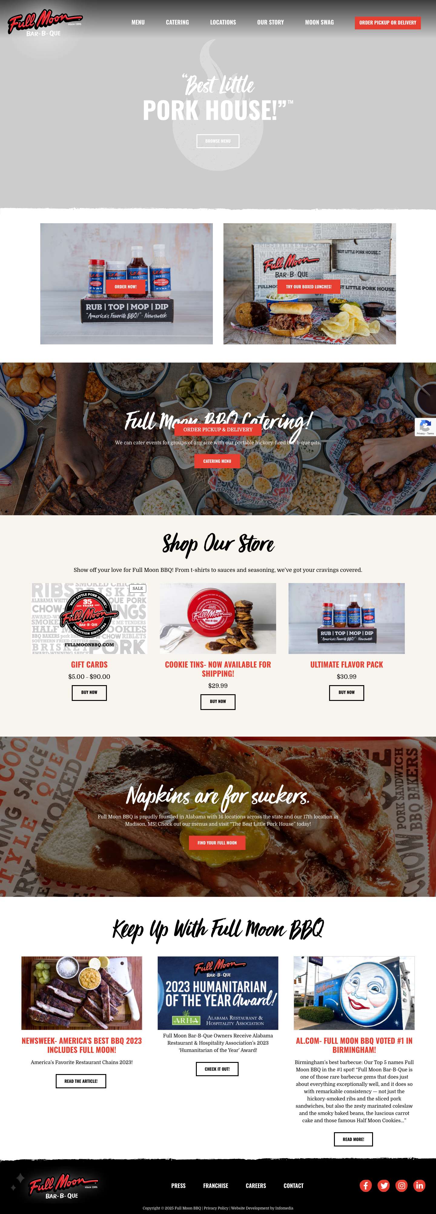 Home - Full Moon BBQ - Full Screenshot