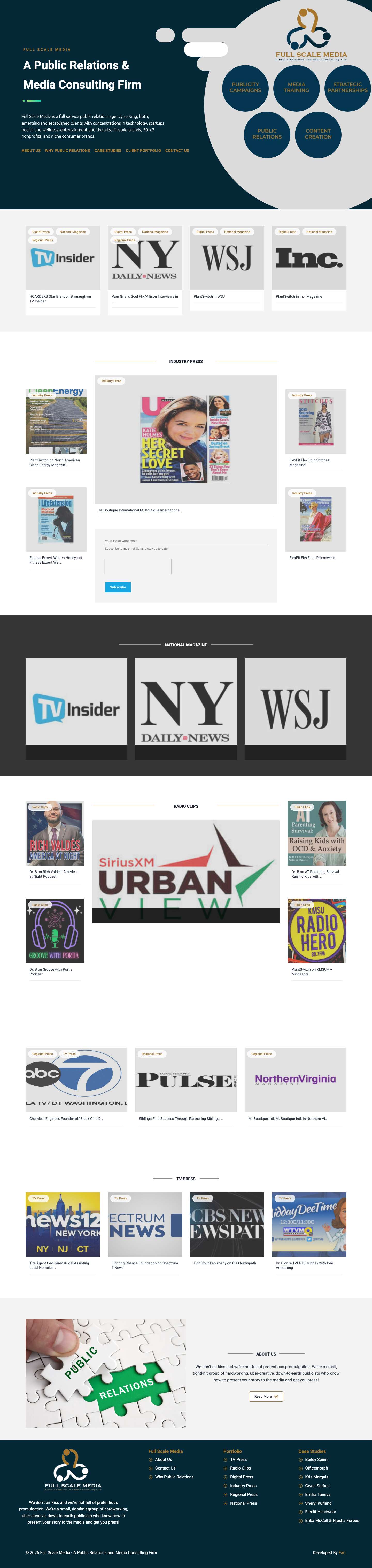 Full Scale Media – A Public Relations and Media Consulting FirmScroll to topScroll to top - Full Screenshot