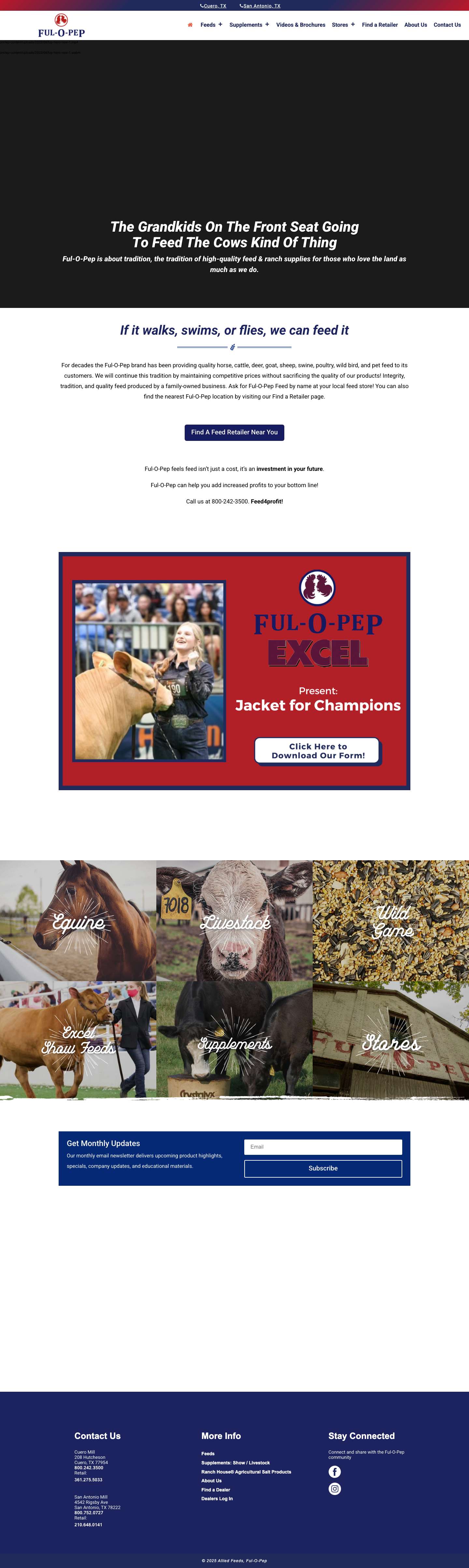 Home - Allied Feeds & Ful-O-Pep - Full Screenshot