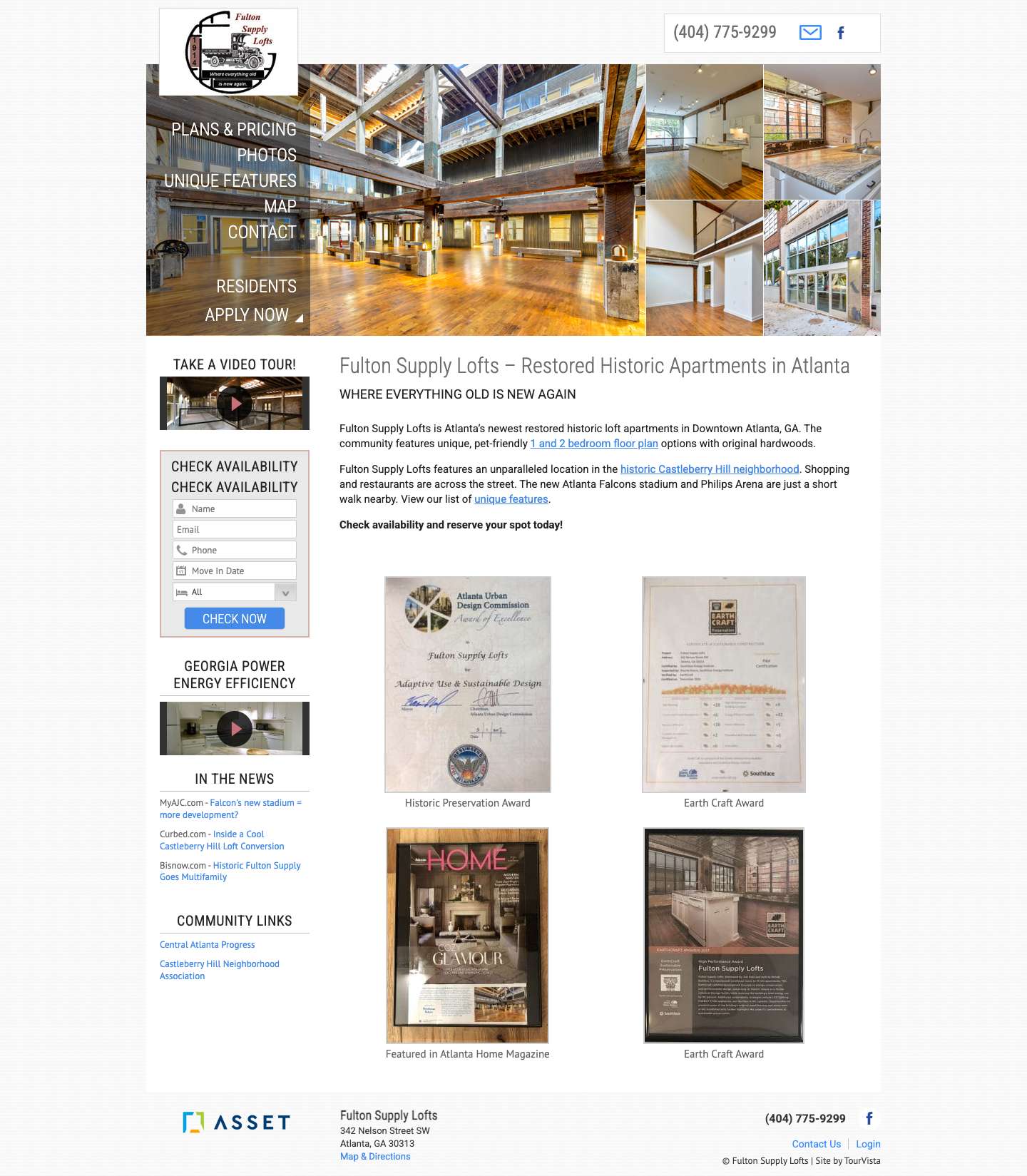 Fulton Supply Lofts - in Atlanta, GA (Official Site) - Full Screenshot