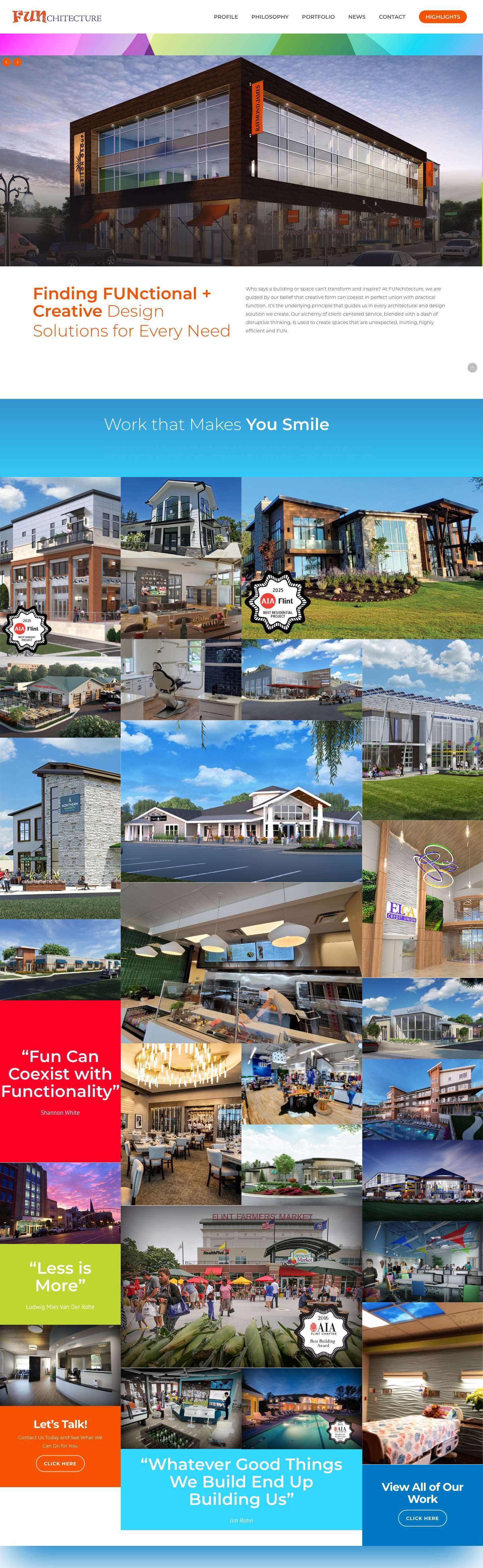 Home Page - FUNArchitecture - Full Screenshot