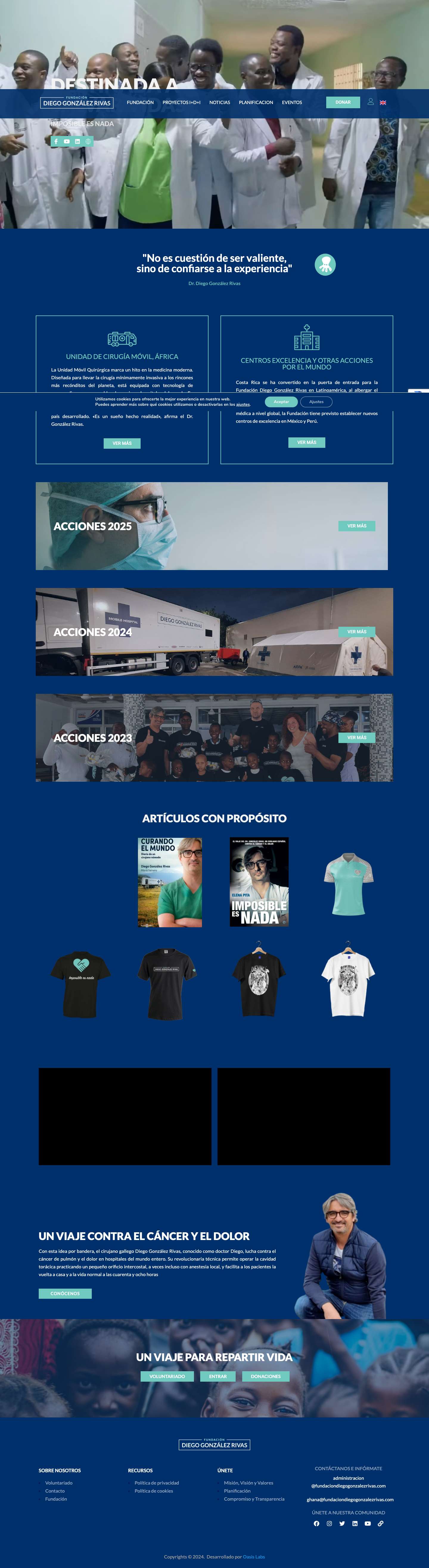 Fundación Diego González Rivas - Full Screenshot