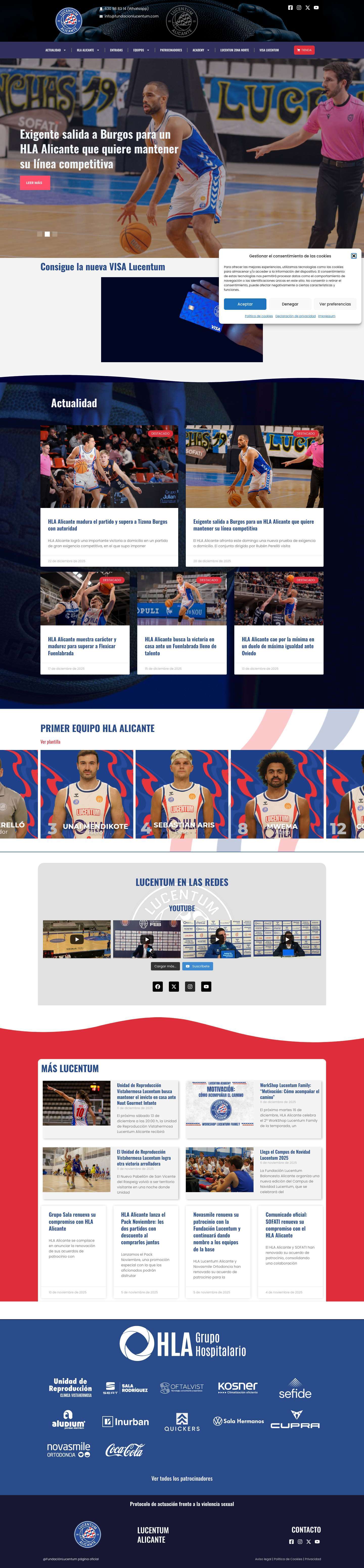 Fundación Lucentum Alicante - Fundación Lucentum - Full Screenshot