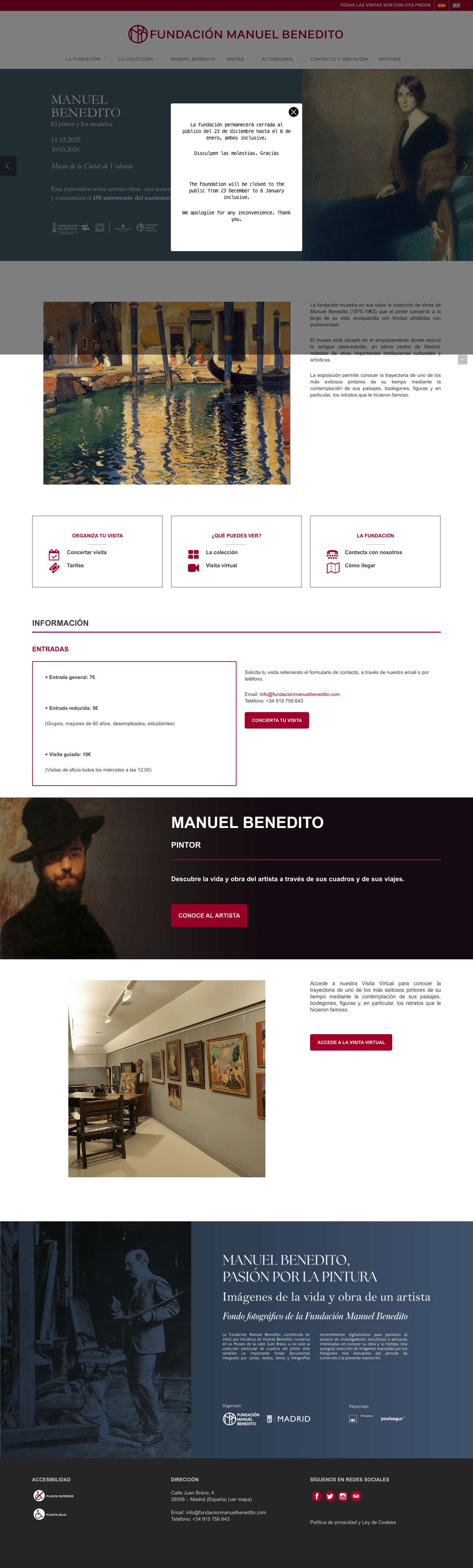 Fundación Manuel Benedito - Full Screenshot