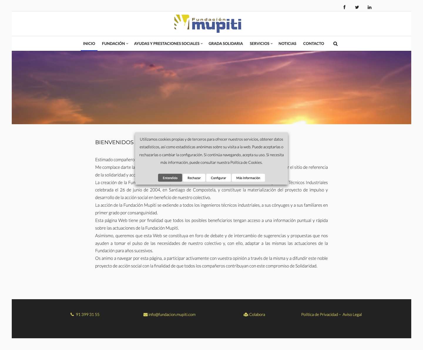 Fundación Mupiti - Full Screenshot