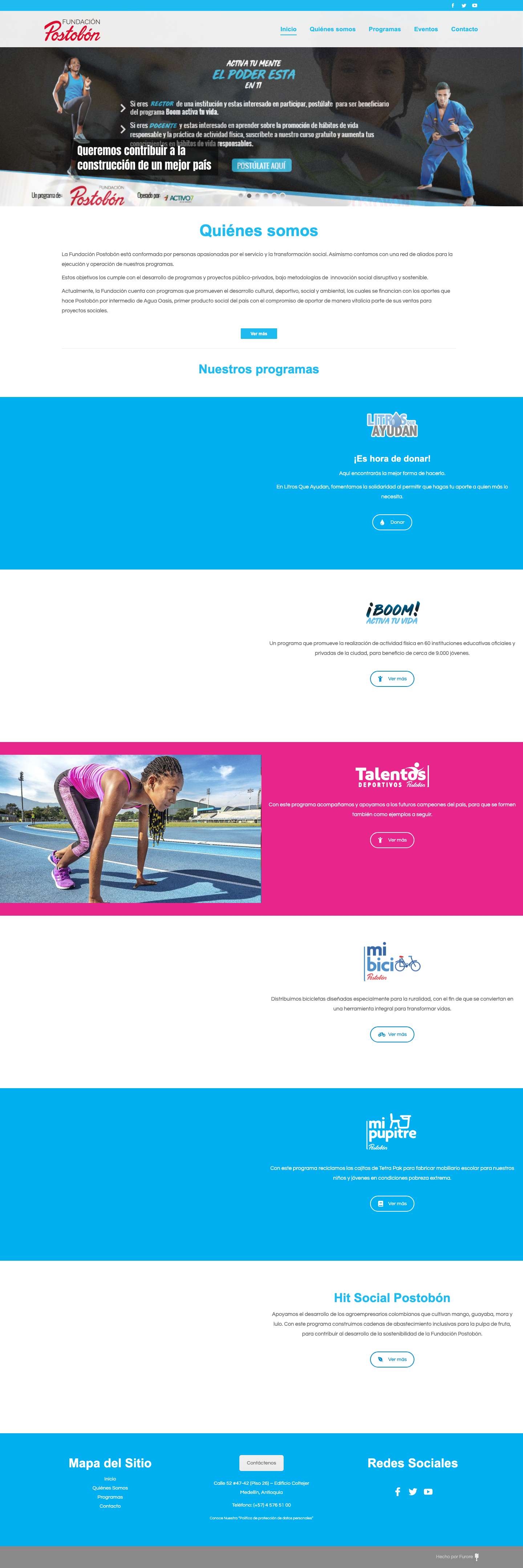 Fundación Postobón – Postobón - Full Screenshot