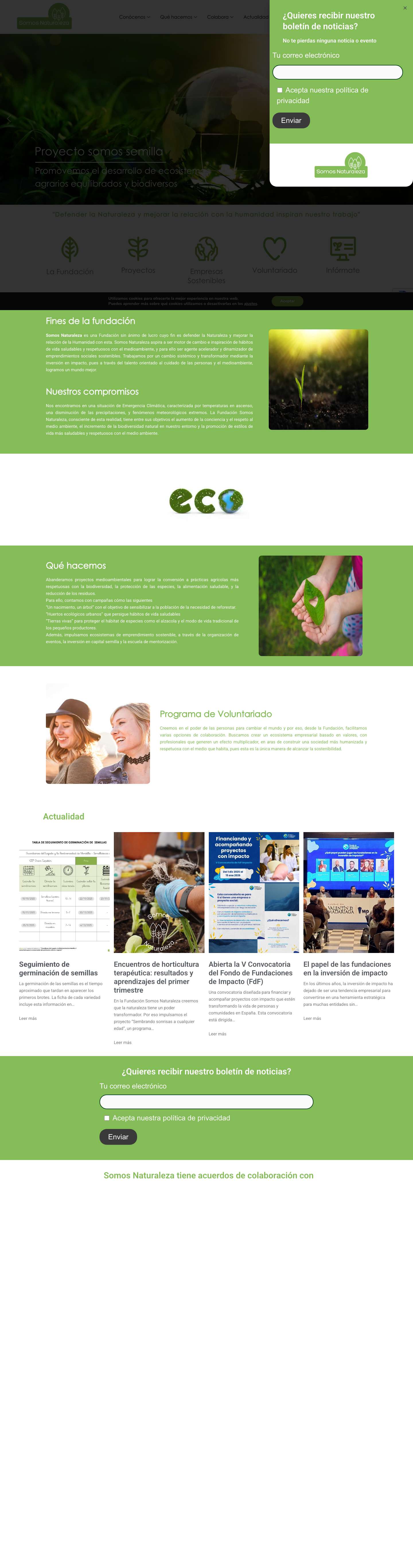 Principal - Somos Naturaleza - Full Screenshot