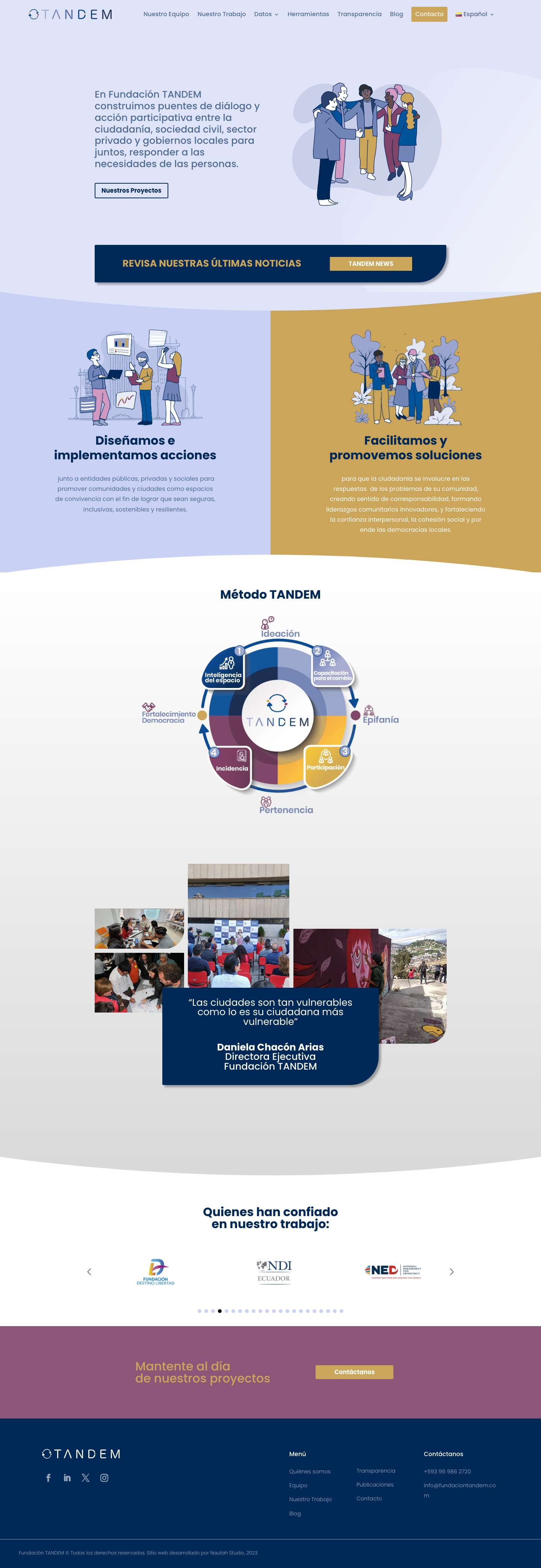 Fundación Tandem - Full Screenshot