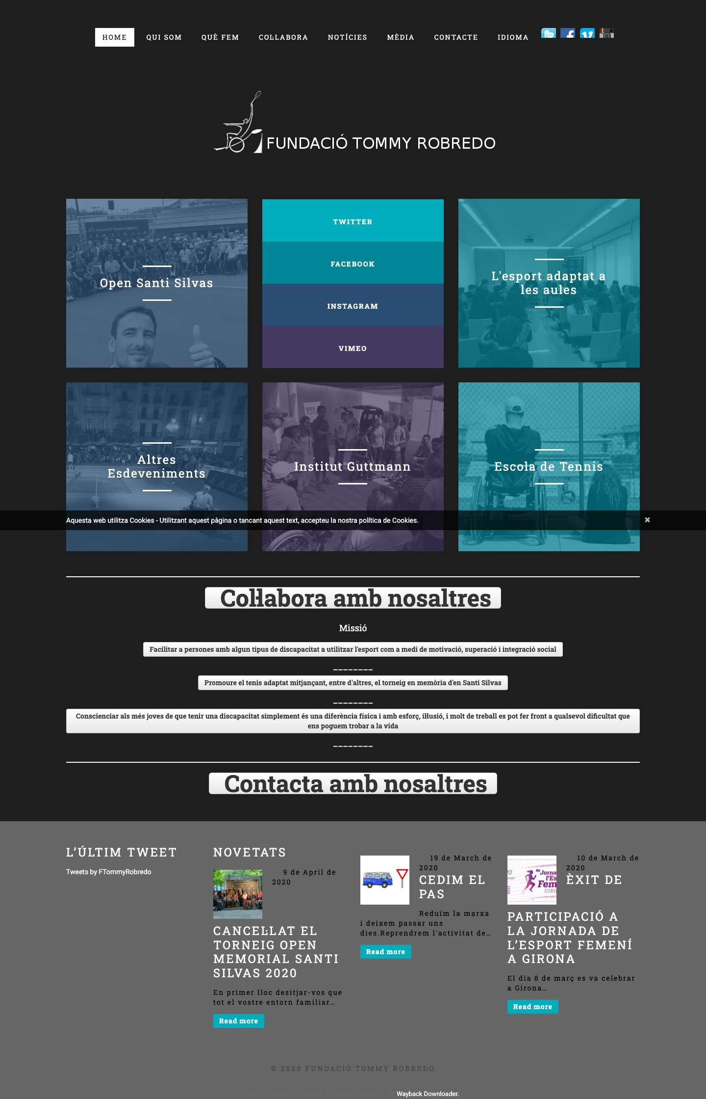 Fundació | Tommy Robredo - Full Screenshot