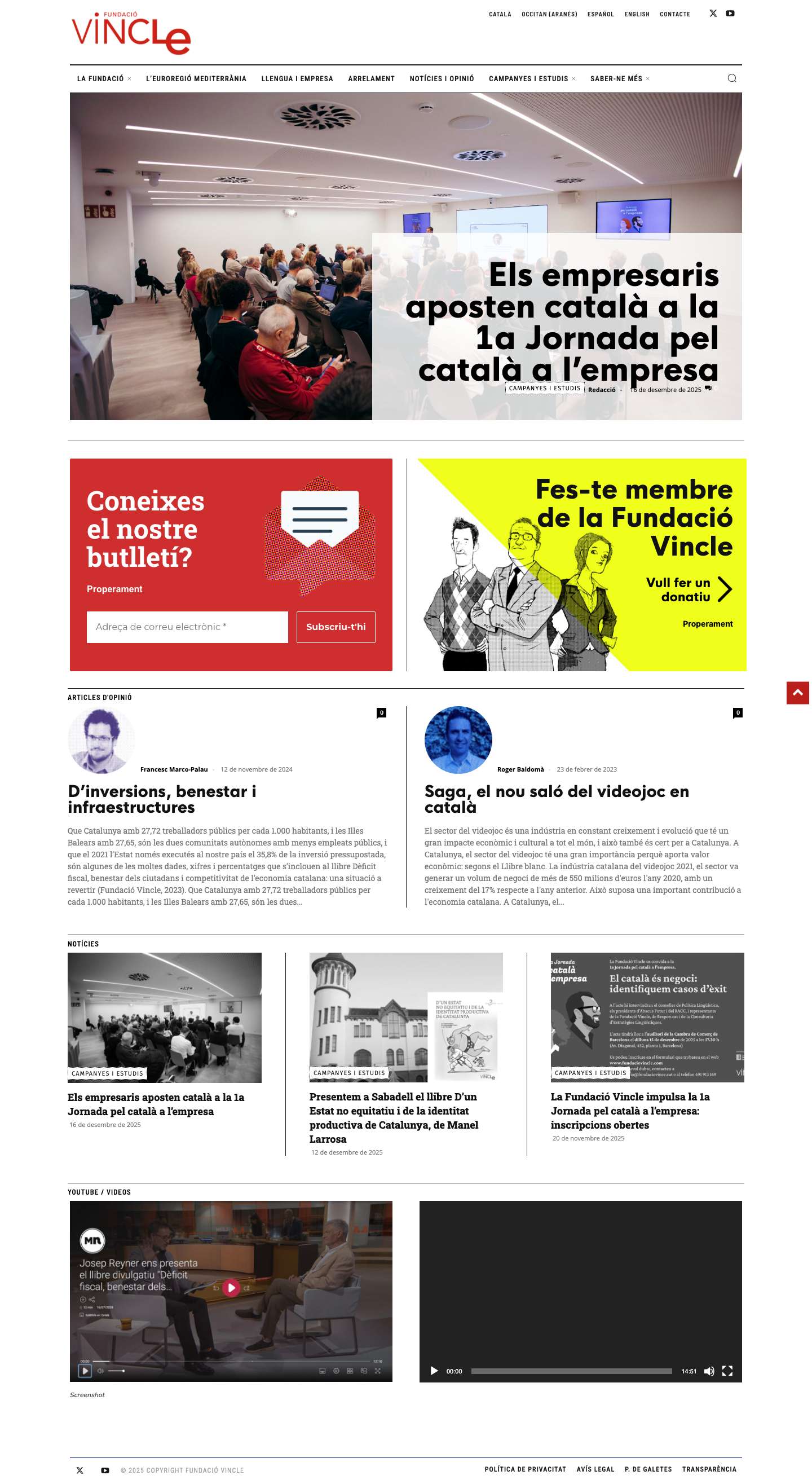 Fundació Vincle - Full Screenshot