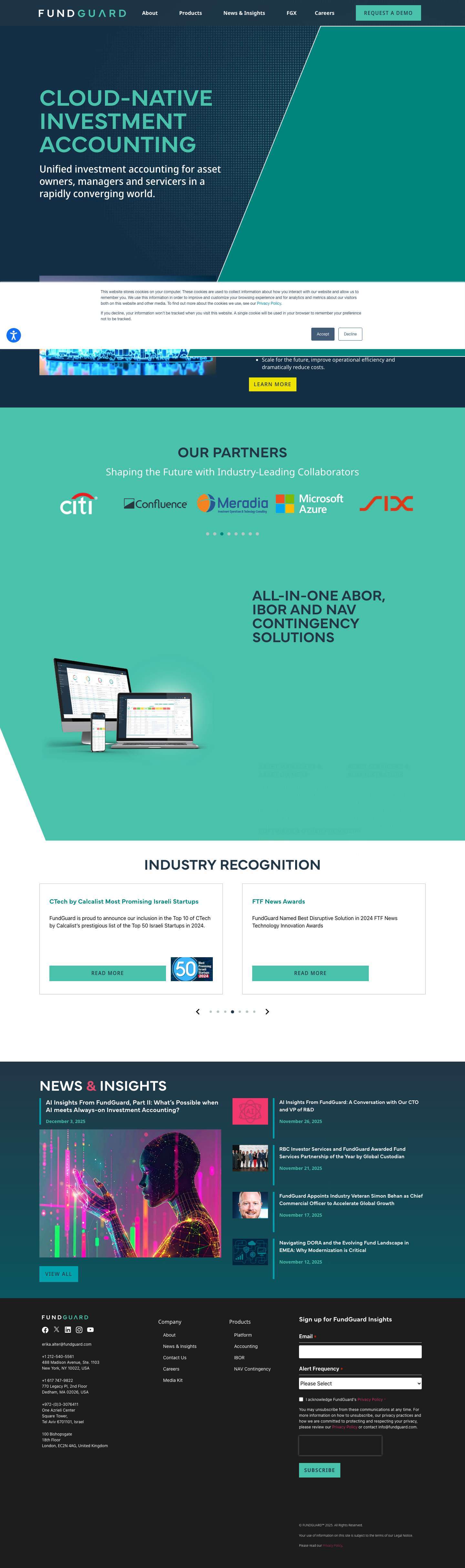 FundGuard | Fund Accounting Platform & IBOR Software Solutions - Full Screenshot