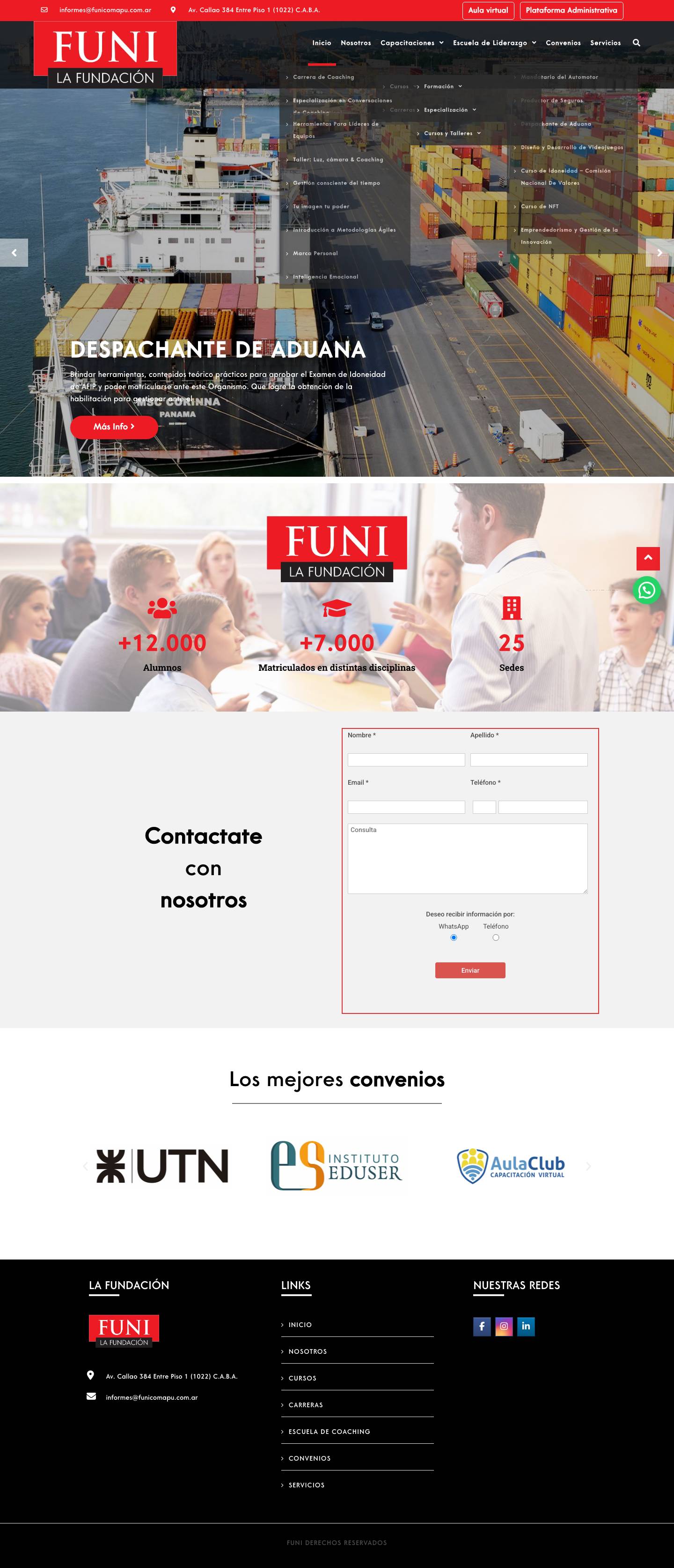 Home - FUNI - Full Screenshot