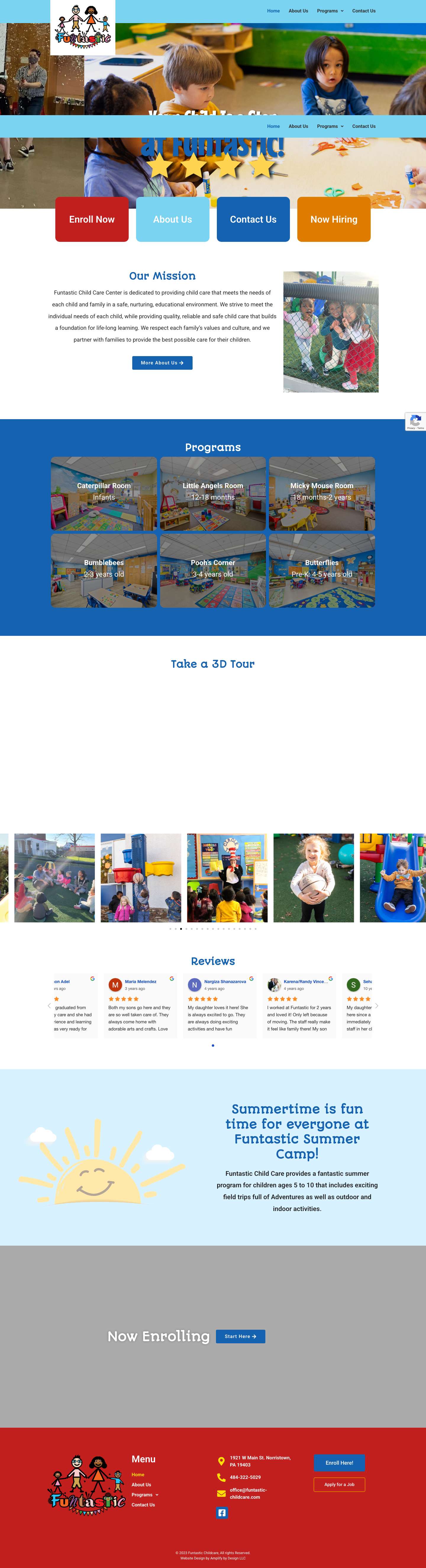 Home - Funtastic Childcare - Full Screenshot