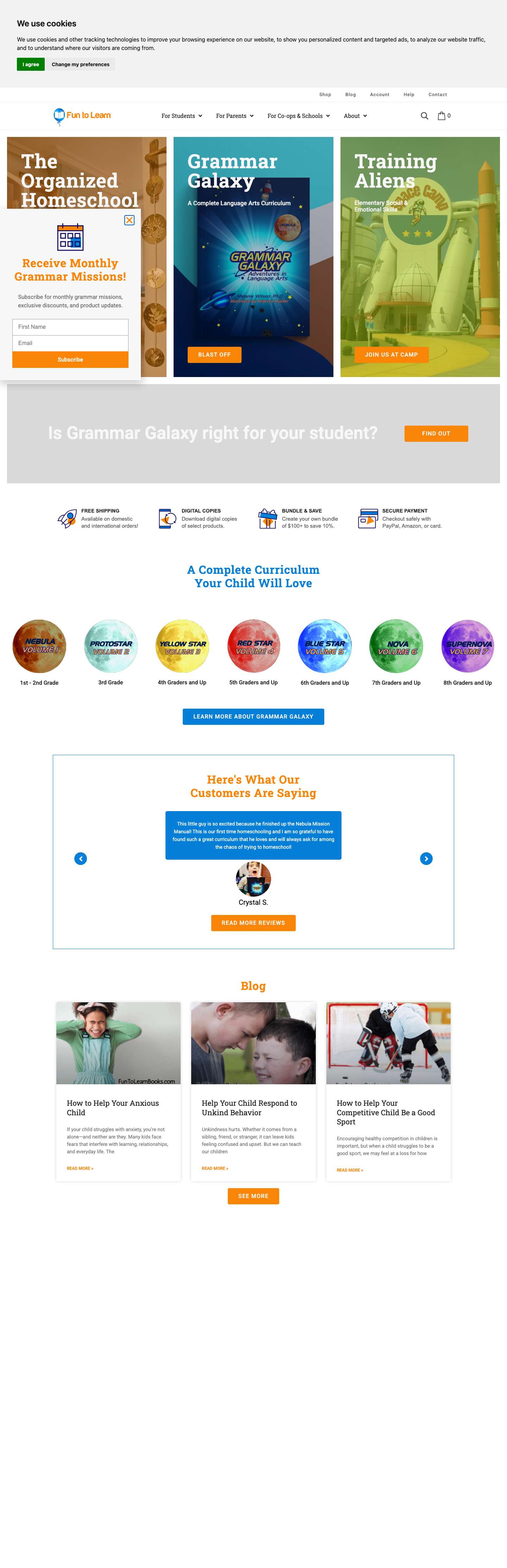 Home - Fun to Learn Books - Full Screenshot