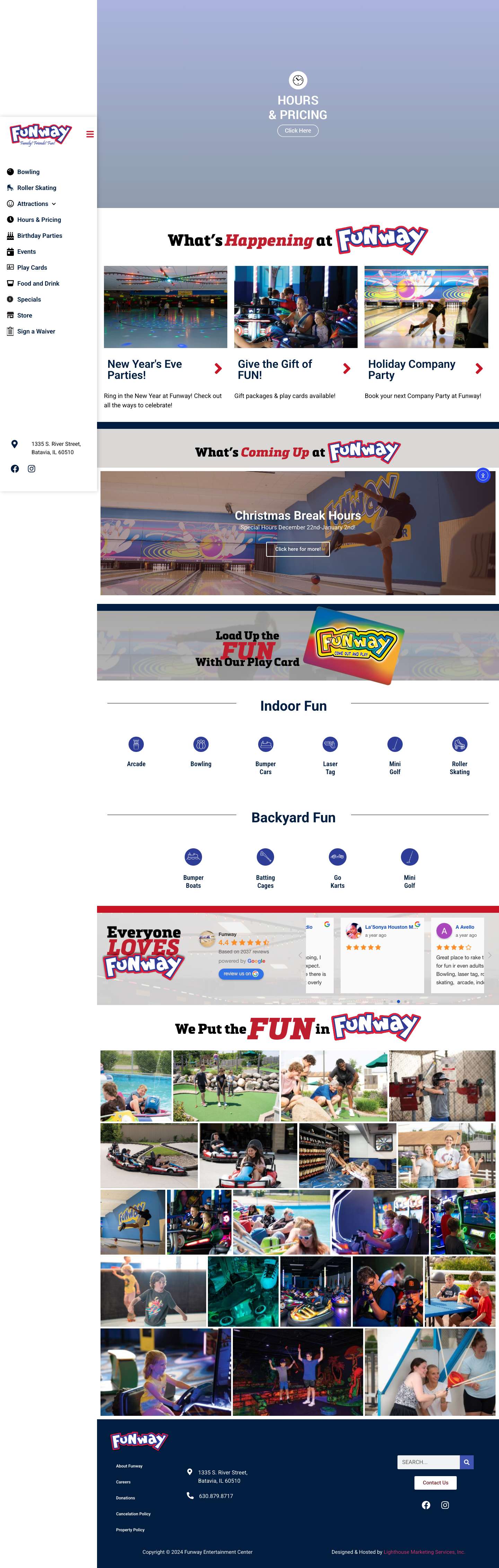 Funway Entertainment Center | Bowling, Mini Golf, Arcade & More - Full Screenshot
