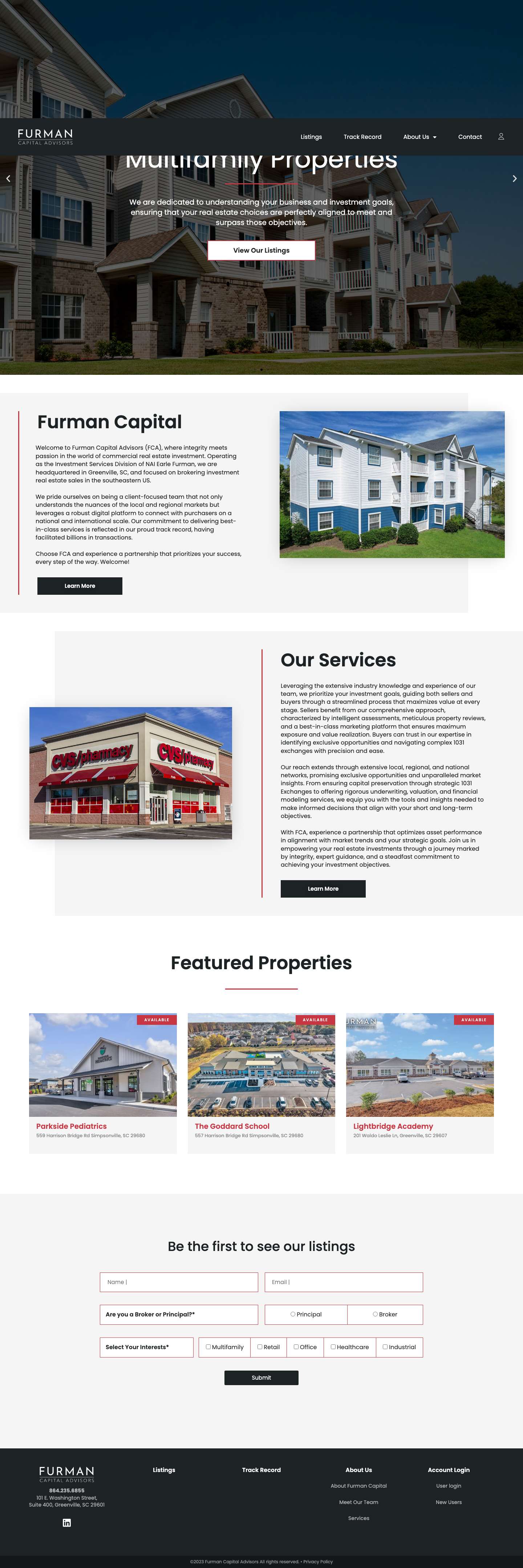 Furman Capital Advisors - Full Screenshot
