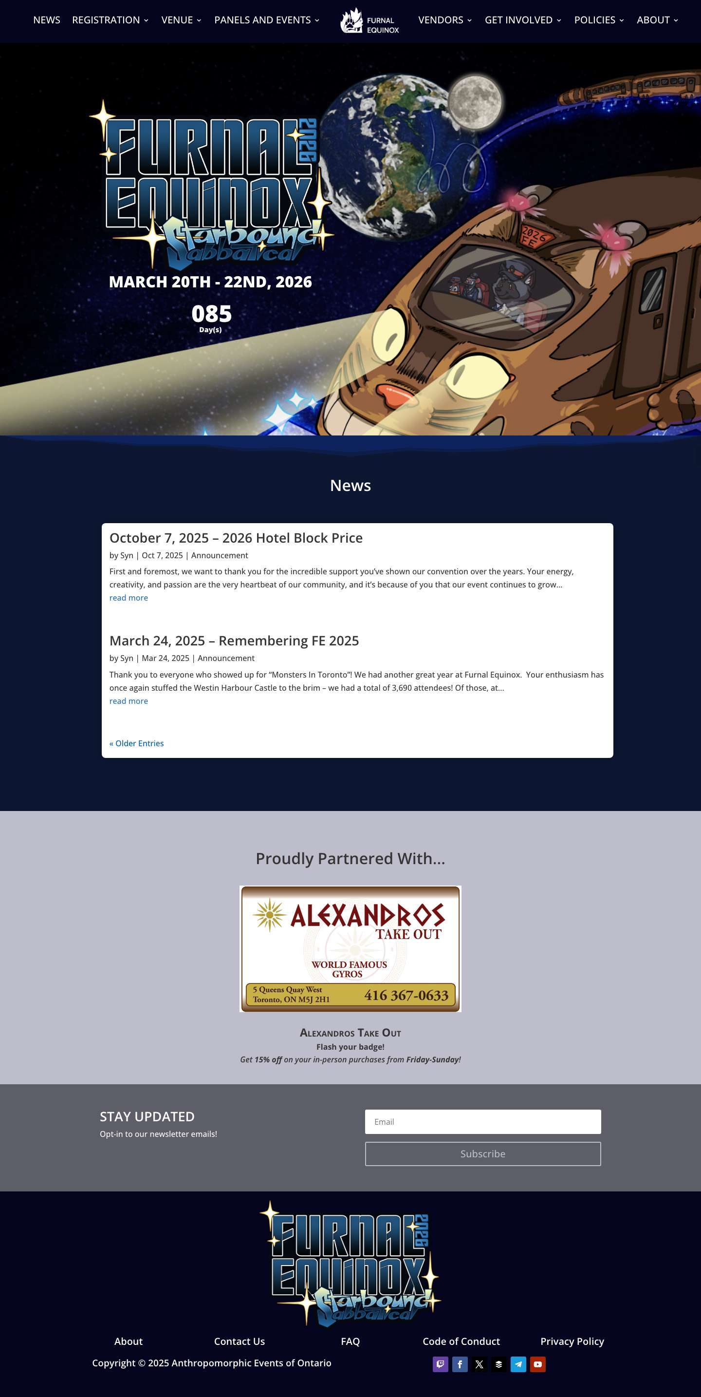 Home : 2026 - Furnal Equinox - Full Screenshot