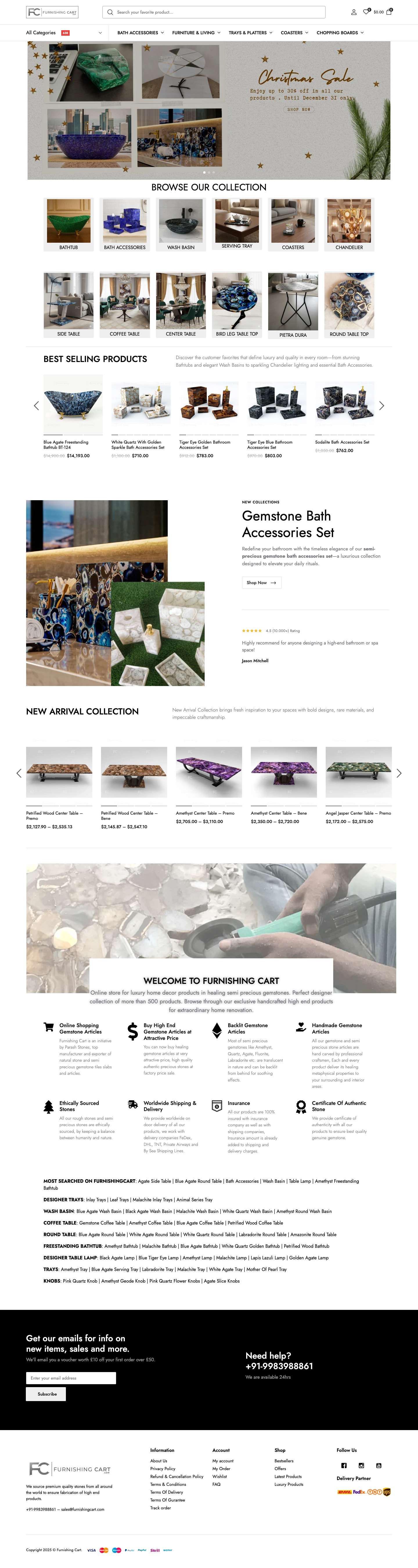 Furnishing cart – Ultra Premium Products Purchase Online - Full Screenshot