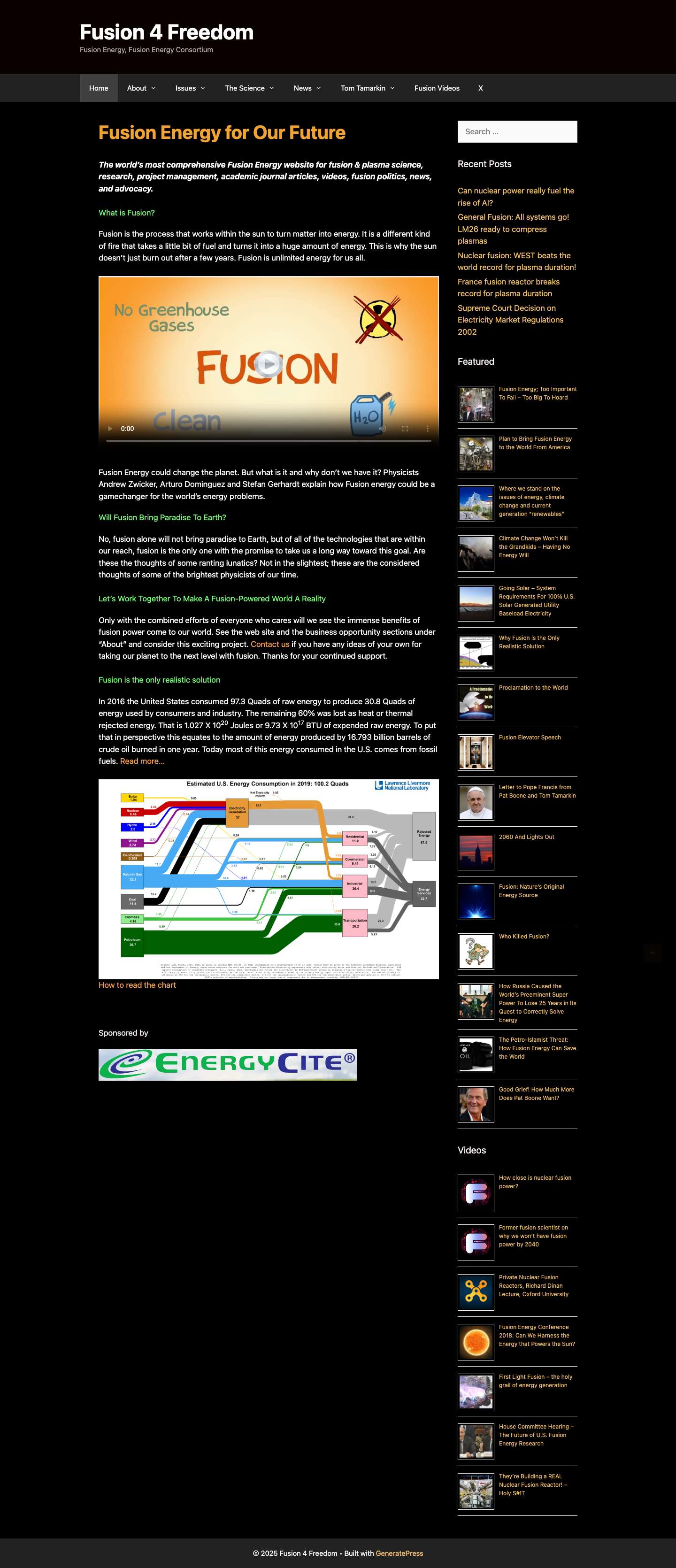 Fusion 4 Freedom – Fusion Energy, Fusion Energy Consortium - Full Screenshot