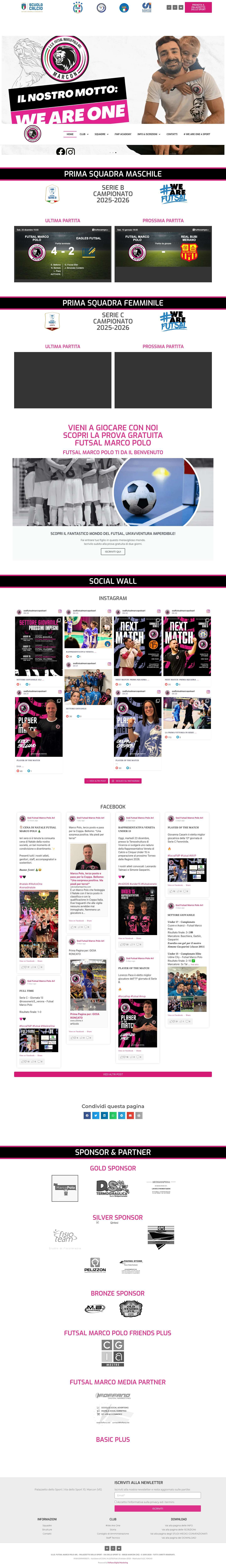 Home - Futsal Marco PoloComments Box SVG icons - Full Screenshot