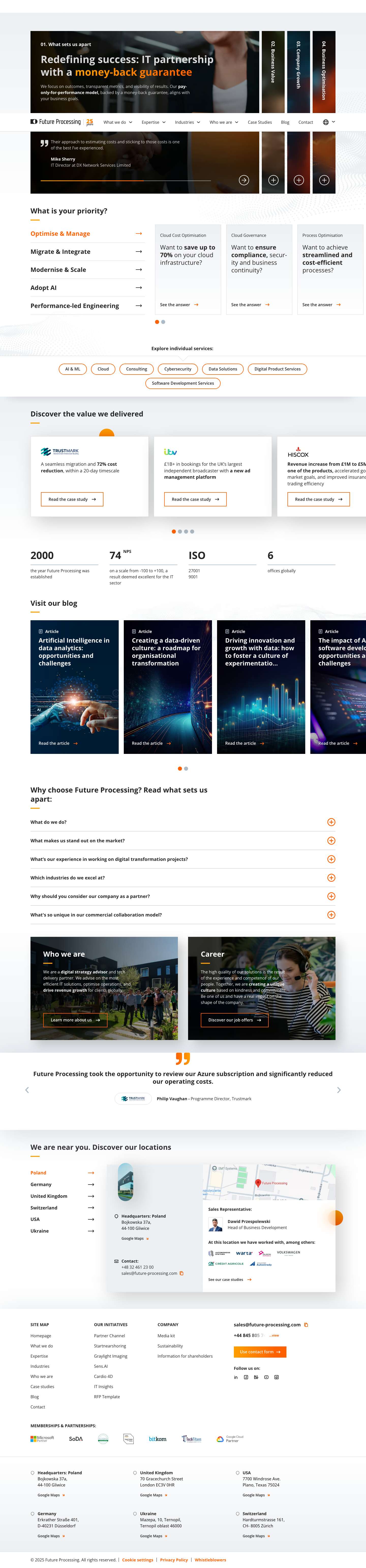 Technology Consulting & Software Delivery Partner | Future Processing - Full Screenshot