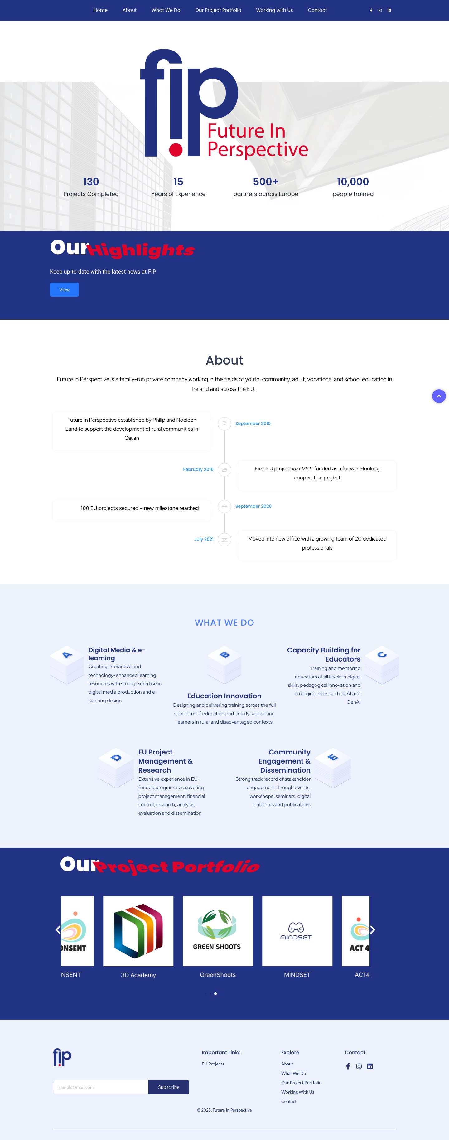 Home - Future In Perspective Limited - Full Screenshot