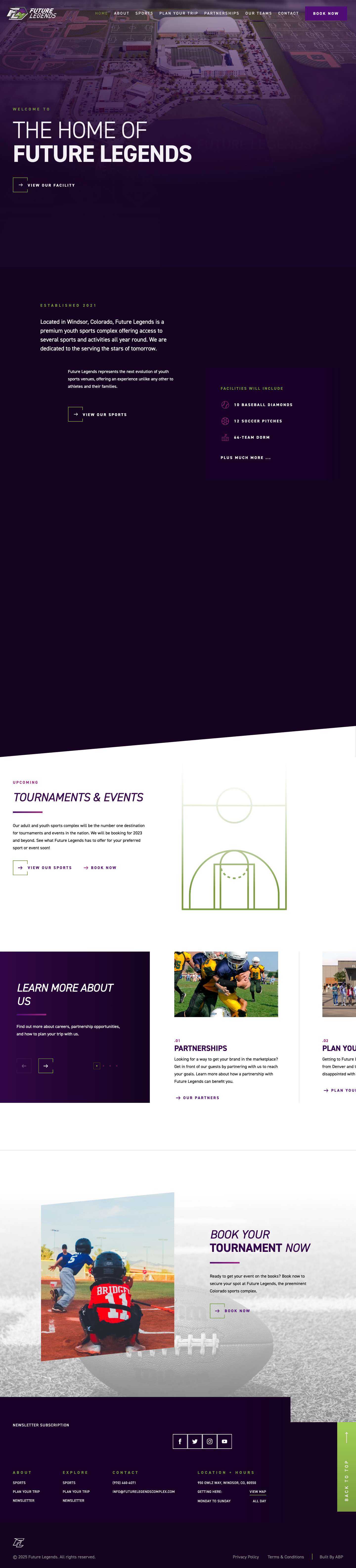 Future Legends - Youth Sports Complex and Tournament Venue - Full Screenshot