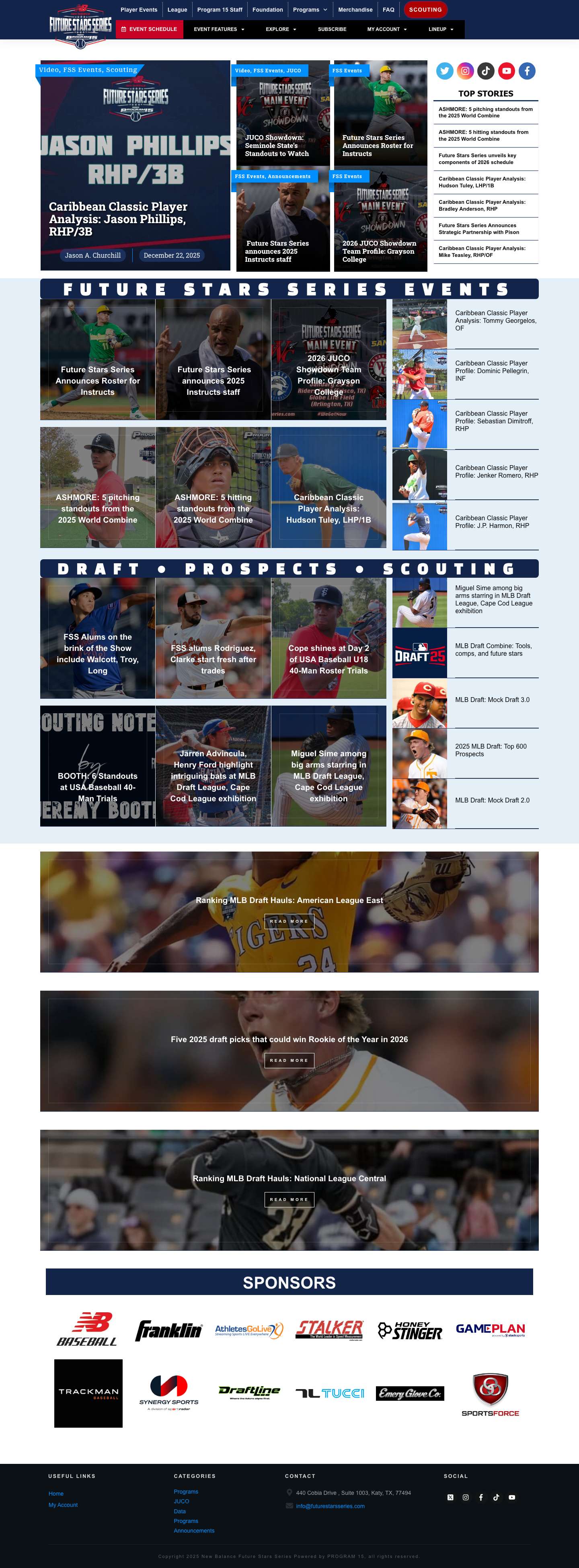 New Balance Baseball Future Stars Series – Future Stars Series - Full Screenshot