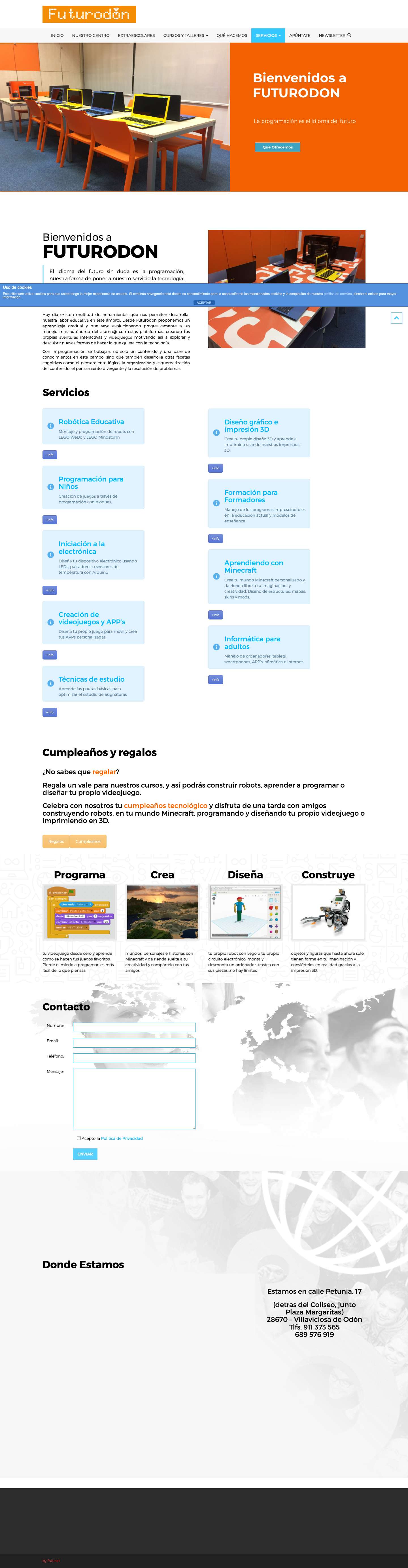 Futurodon – Centro de Formación Tecnológica - Full Screenshot